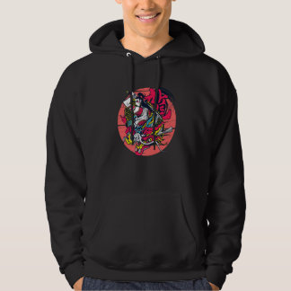 Sudadera Samurai Girl Dragon Warrior Ninja Japanese Katana