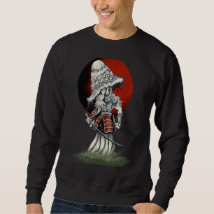 Sudadera Samurai Mushroom con espada al atardecer