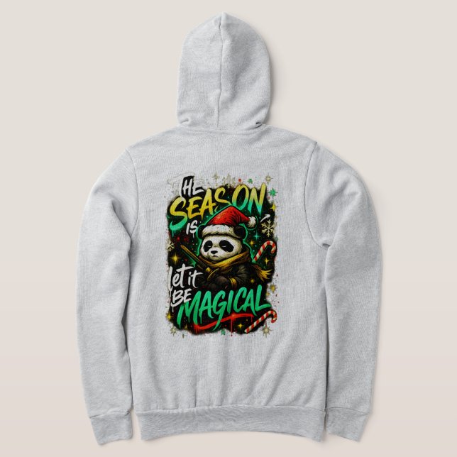 Sudadera Samurai Panda Christmas Magical Women's Holiday (Distribución Reverso )