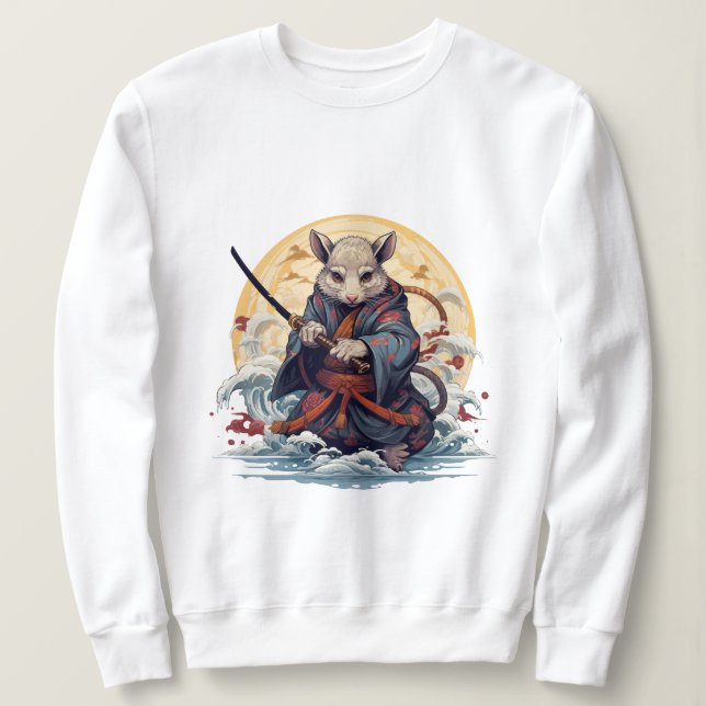 Sudadera Samurai Rat Women's Hoodies & Sweatshirts (Anverso del diseño)