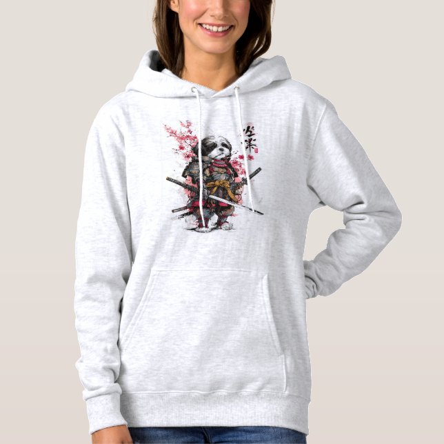 Sudadera Samurái Shih Tzu � Perro Guerrero Épico (Anverso)