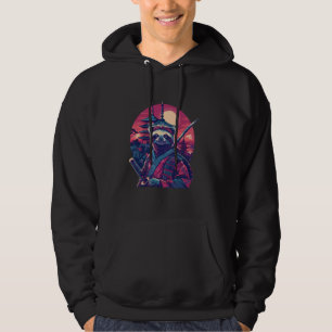 Sudadera Samurai Sloth Pagoda Templo Guerrero Japonés Japón