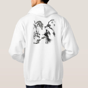 Sudadera Samurái vs Tigre Pintura con Tinta Lavada