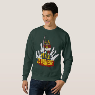 Sudadera samurai y agua, estilo japonés, simple y fresco
