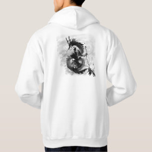 Sudadera Samurái y Dragón Espíritu - Arte de Tinta Sumi-e