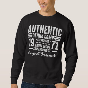Sudadera San Antonio Texas 1971 Cumpleaños Auténtico Vintag