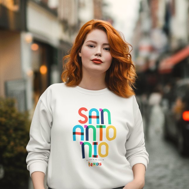 Sudadera San Antonio Texas Mid Century, Arte Pop, (Subido por el creador)