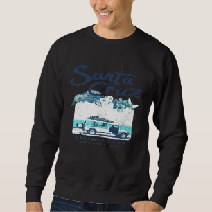 Sudadera San Cruz California Surf Van Surfing Vintage Pre