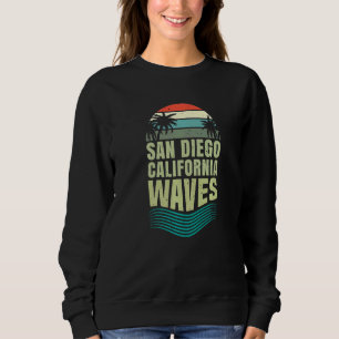 Sudadera San Diego CA California retro surfista vintage EE.