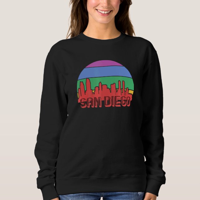 Sudadera San Diego California estilo 70 de la ciudad de Ret (Anverso)