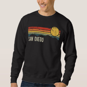 Sudadera San Diego California estilo de atardecer retro