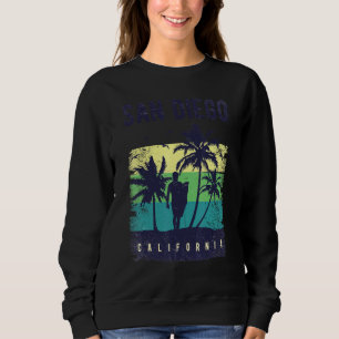 Sudadera San Diego California Gráfico de Surf San Diego