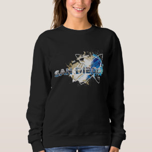 Sudadera San Diego Surfboards City Skyline California