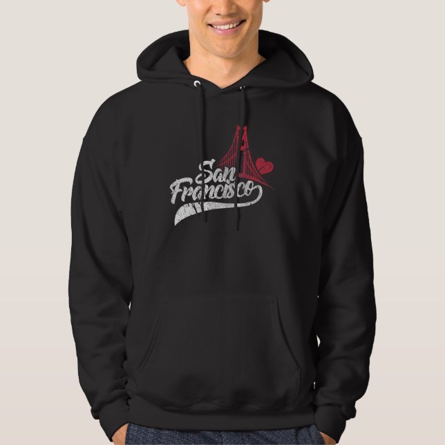 Sudadera San Francisco California Bridge Ca Usa Travel Dist (Anverso)