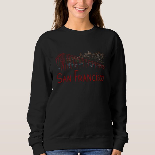 Sudadera San Francisco City California souvenir  for men wo (Anverso)