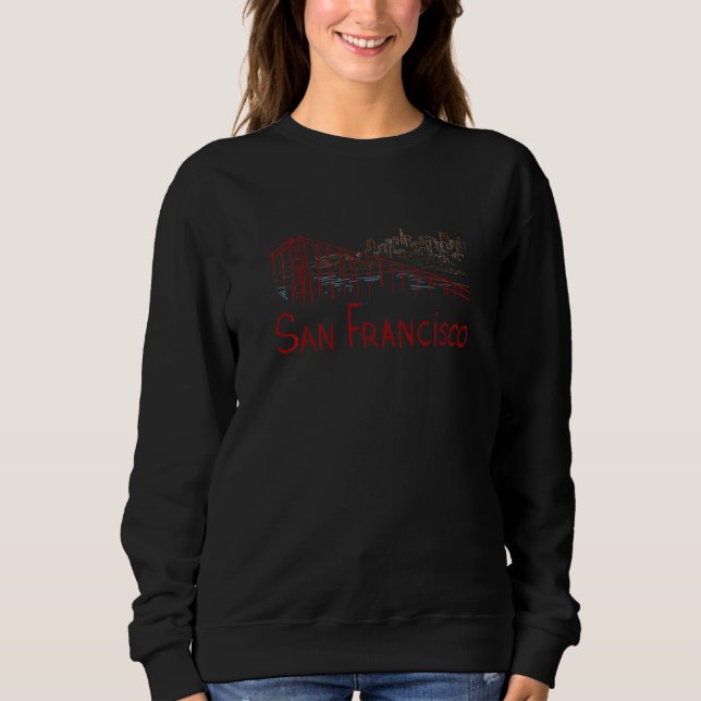 Sudadera San Francisco City California souvenir  for men wo (Anverso)