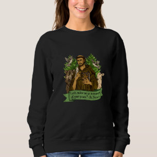 Sudadera San Francisco De Asís Patrono De Animales Católico