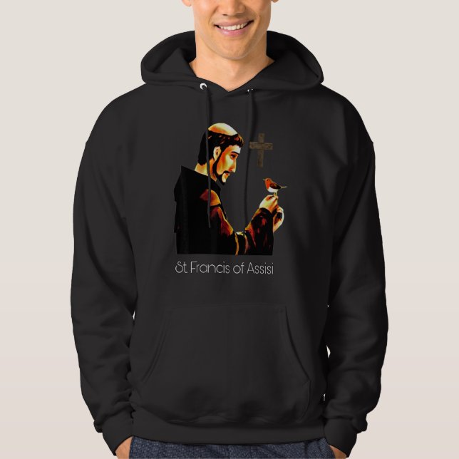 Sudadera San Francisco de Asís Patrono de los Animales Cató (Anverso)