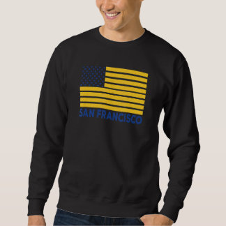Sudadera San Francisco USA Flag BlueYellow San Francisco US