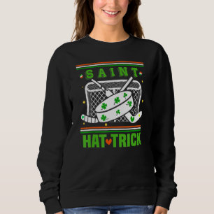 Sudadera San Hattrick, divertido hockey día de San Patricio