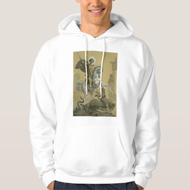 Sudadera San Jorge – Arte "Sunburst Gold" Premium (Anverso)