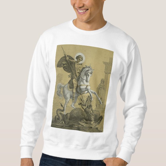 Sudadera San Jorge – Arte "Sunburst Gold" Premium (Anverso)