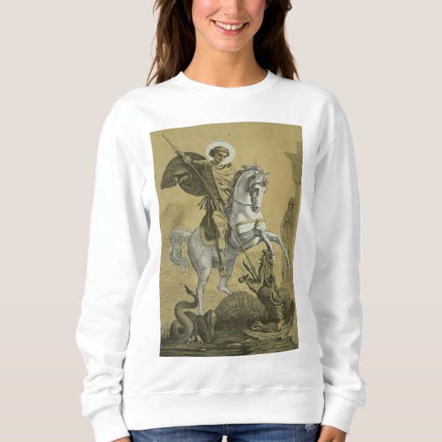 Sudadera San Jorge – Arte "Sunburst Gold" Premium (Anverso)