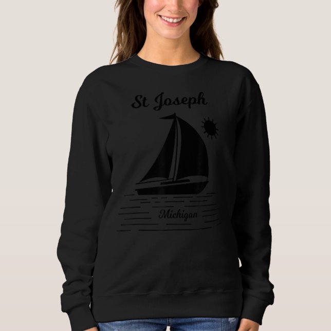 Sudadera San Joseph Michigan Sailboat (Anverso)