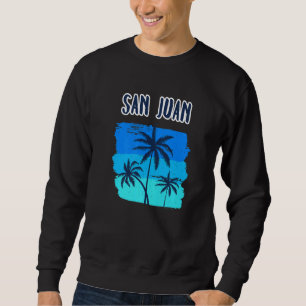 Sudadera San Juan Tropical Cruise Stop Palm Tree Vacation S