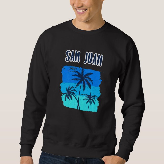Sudadera San Juan Tropical Cruise Stop Palm Tree Vacation S (Anverso)