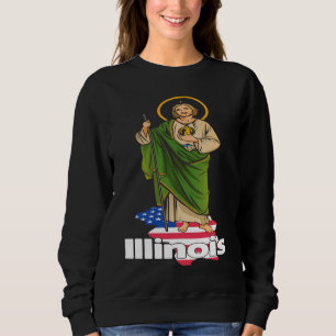 Sudadera San Judas Tadeo con Illinois EE. UU.