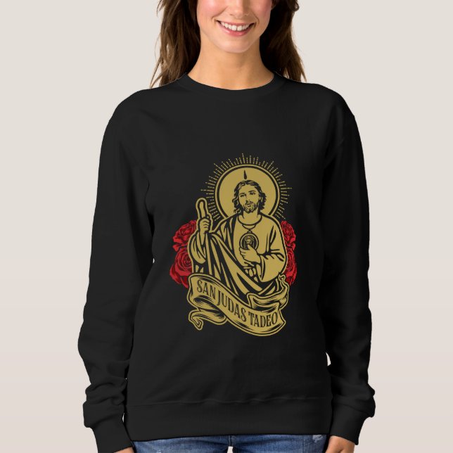 Sudadera San Judas Tadeo, patrono de las imposibles (Anverso)