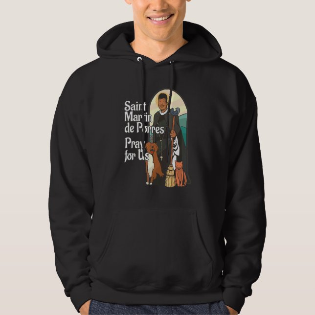 Sudadera San Martín de Porres Santos Negros Africanos (Anverso)