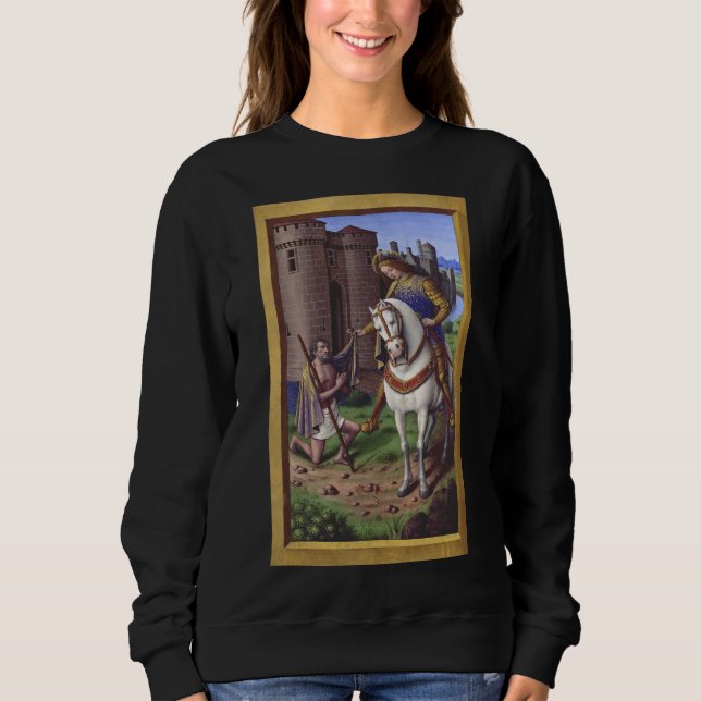 Sudadera San Martín de Tours cortando su capa en dos (Anverso)