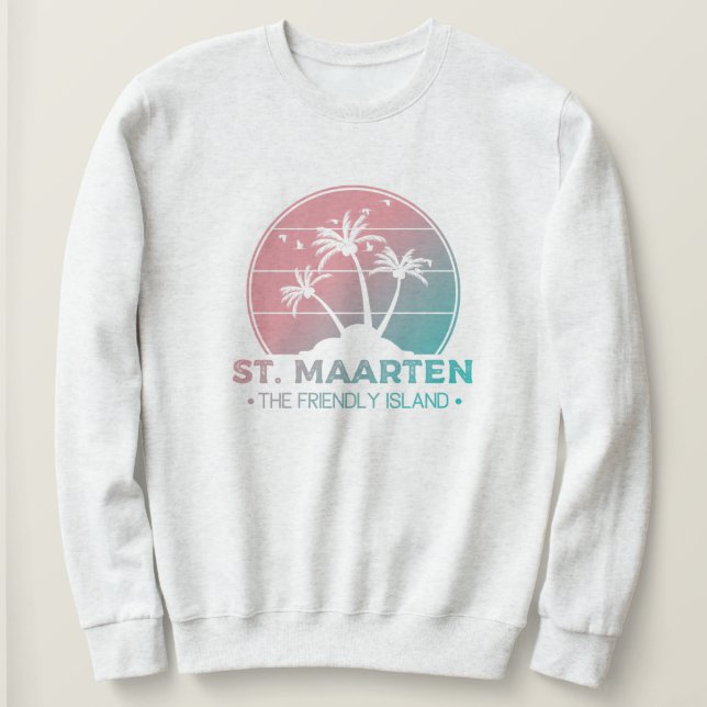 Sudadera San Martín | Gradiente Sint Martin Retro (Anverso del diseño)