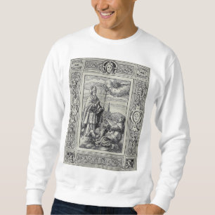 Sudadera San Valentín de Roma Grabado Arte Premium
