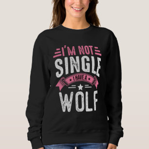 Sudadera San Valentín No Estoy Soltero Tengo Un Pug Lobo Ni