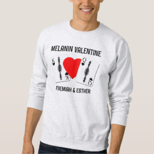 Sudadera San Valentín REINO NEGRO KING JUGANDO TARJETAS Par