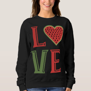 Sudadera sandía amor fruta sandía de verano