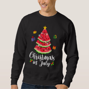 Sudadera Sandía Árbol de Navidad Navidad en Julio Verano