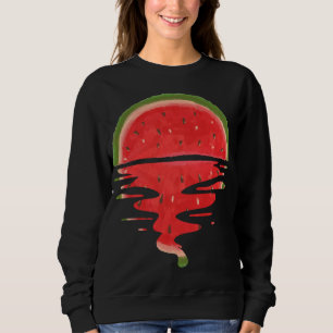 Sudadera sandía de fruta tropical Melón de onda de vapor
