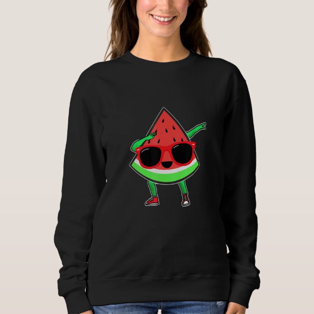 Sudadera Sandía de melón de verano Dabbing Wate (Anverso)