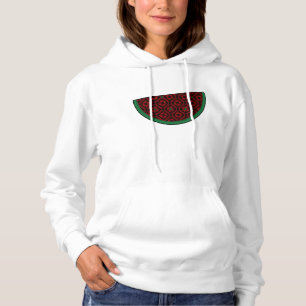 Sudadera Sandía de Palestina Bordado rojo tatreez 