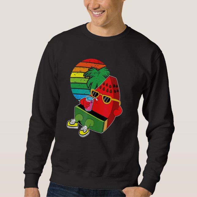 Sudadera sandía estética de verano (Anverso)