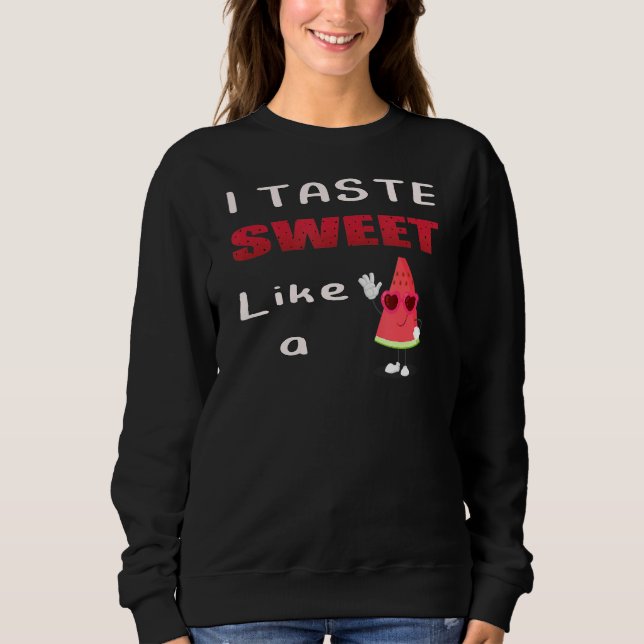 Sudadera sandía roja dos sandías dulces Funn sarcástico (Anverso)