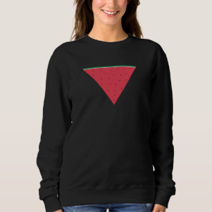 Sudadera sandía sobre resistencia del triángulo rojo invert
