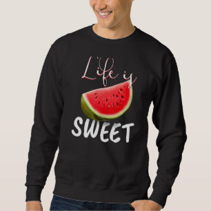 Sudadera sandía Vegan I La Vida Es Dulce I La Naturaleza Ja