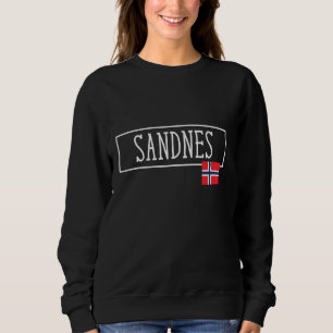 Sudadera Sandnes Noruega País Viaje Familia Viajes Niños Ho