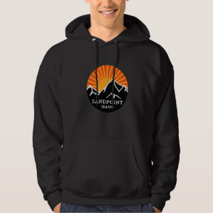 Sudadera Sandpoint Idaho Retro Sunset Mountains Souvenir Vi