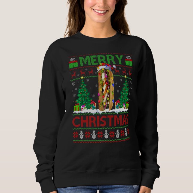 Sudadera Sandwich Food  Xmas Tree Ugly Santa Sandwich Chris (Anverso)